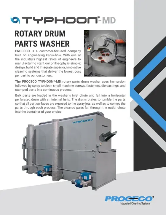TYPHOON®-MD Rotary Drum Parts Washer